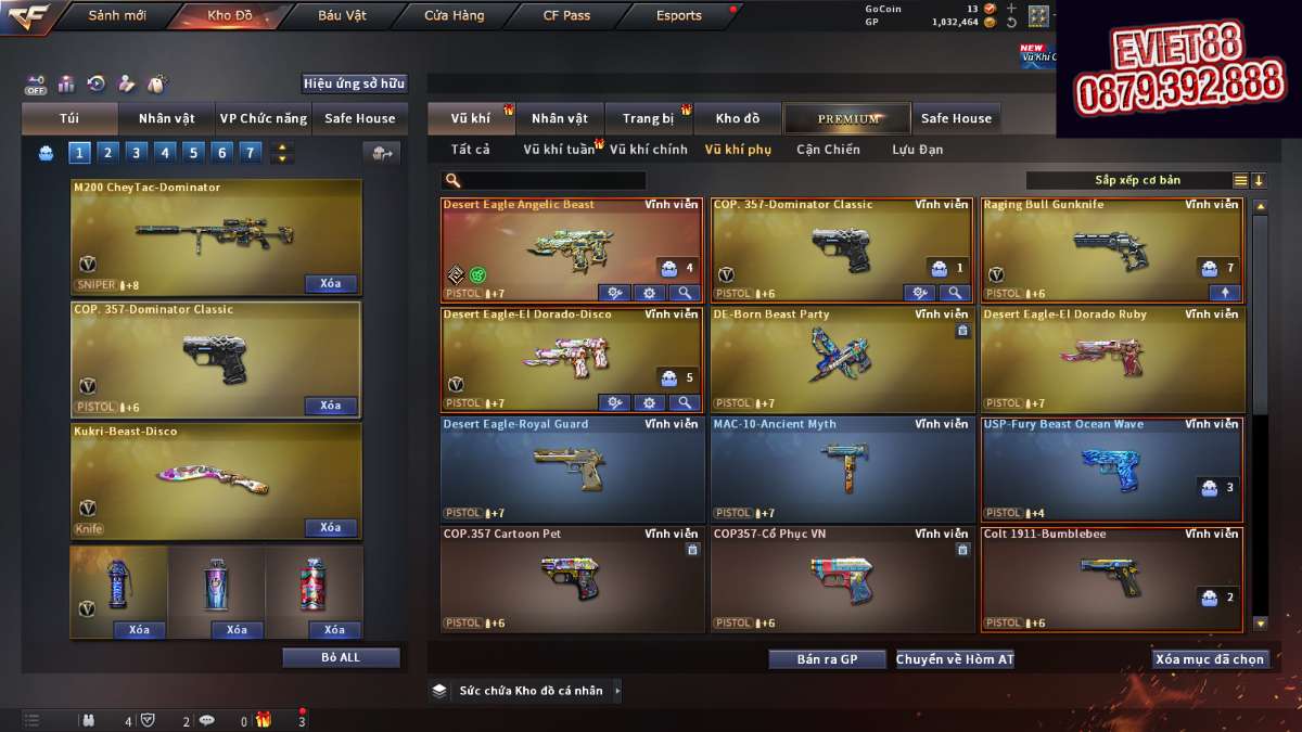 shop acc cf uy tin gia re